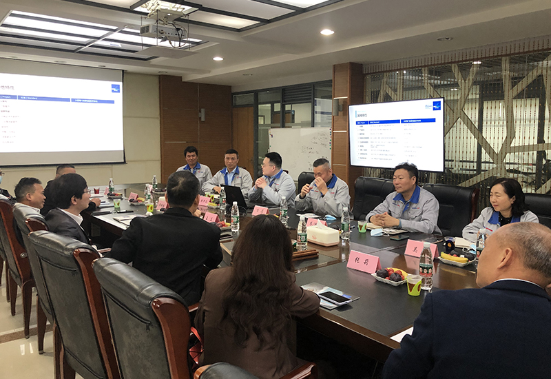 熱烈歡迎興發(fā)鋁業(yè)、聯(lián)塑集團來訪參觀指導_英特寶水性環(huán)保陶瓷漆涂料