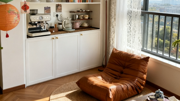 我家茶室氛圍感拉滿的秘訣，竟是這面墻！百適涂無機涂料真香了